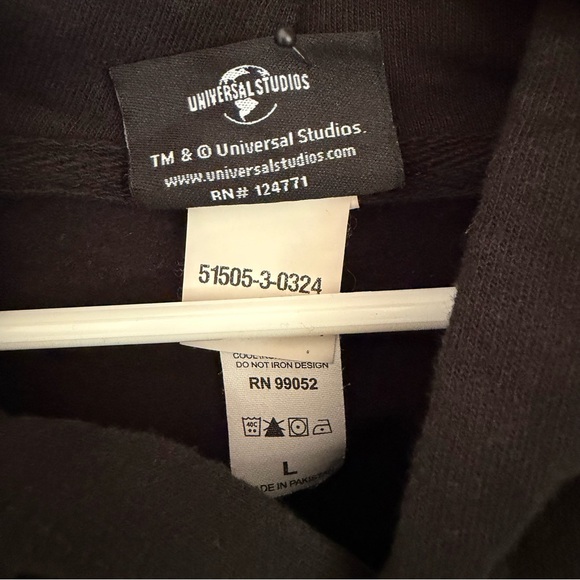 Spider-Man Marvel Universal Studios Hoodie Youth Large Black Embroidered Logo - Picture 5 of 7